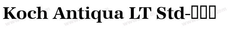 Koch Antiqua LT Std字体转换